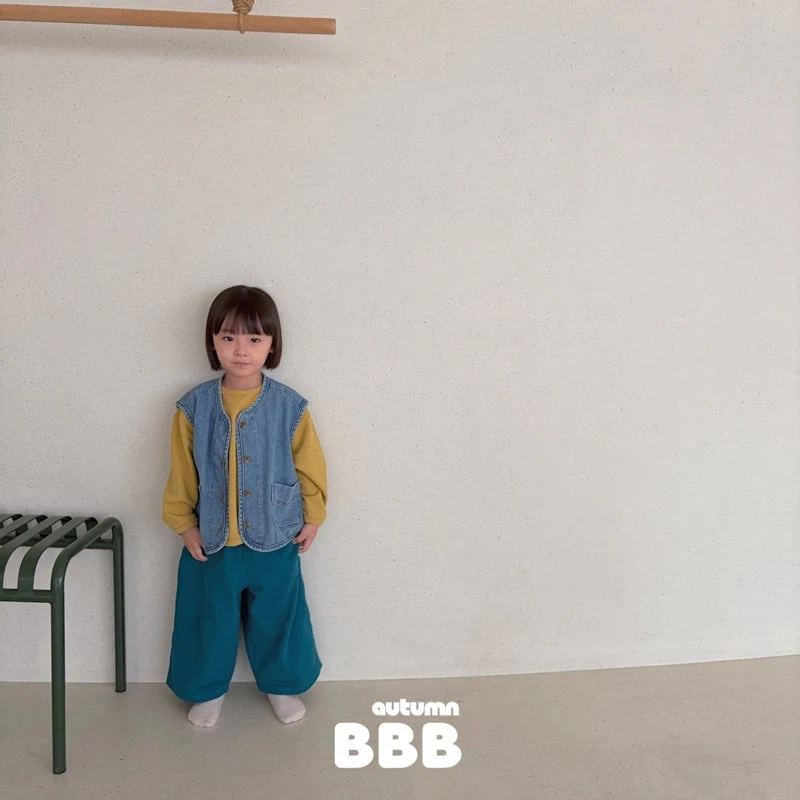 Bella Bambina - Korean Children Fashion - #kidsshorts - Loose Denim Vest - 6
