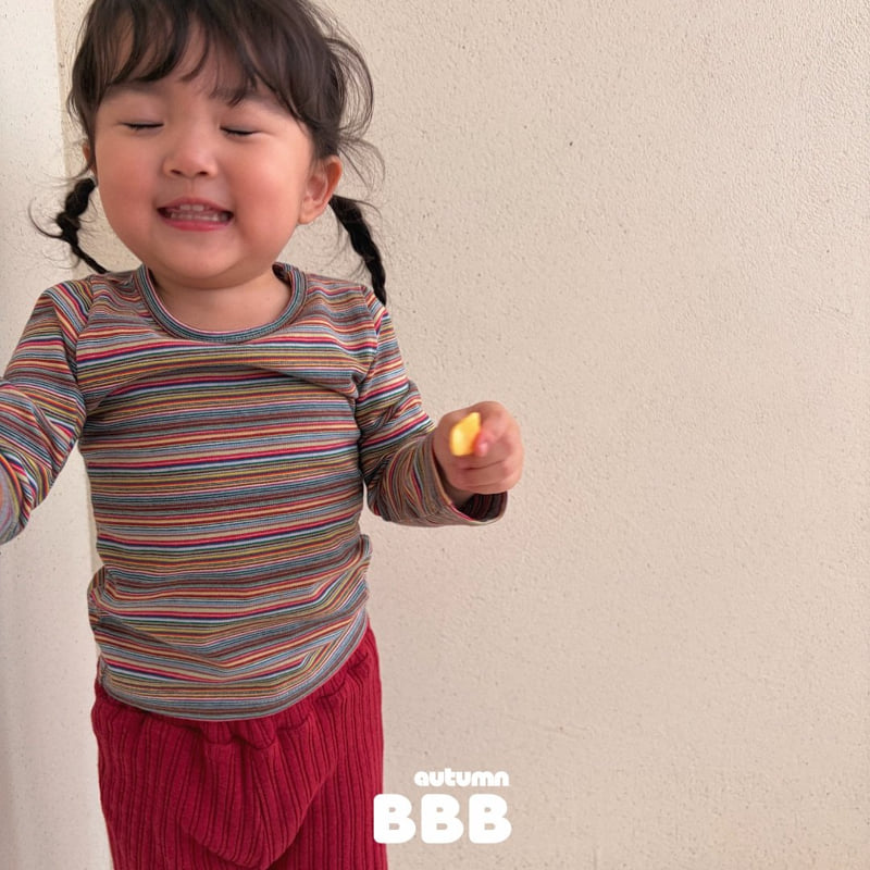 Bella Bambina - Korean Children Fashion - #kidsshorts - Rainbow Basic Tee - 10