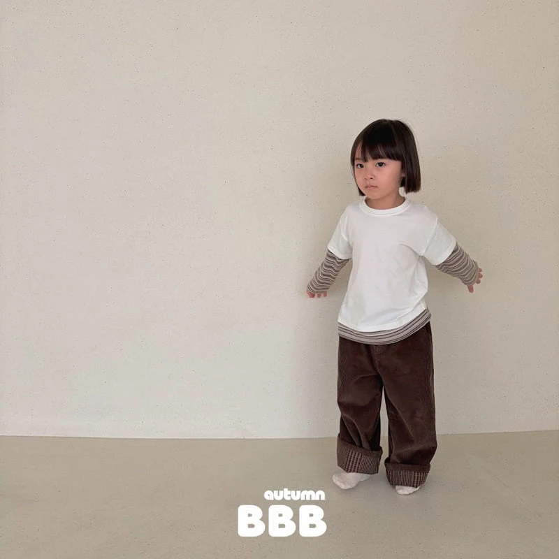 Bella Bambina - Korean Children Fashion - #kidsstore - Corduroy Roll-up Pants - 10