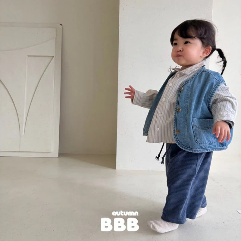 Bella Bambina - Korean Children Fashion - #kidsstore - Loose Denim Vest - 7