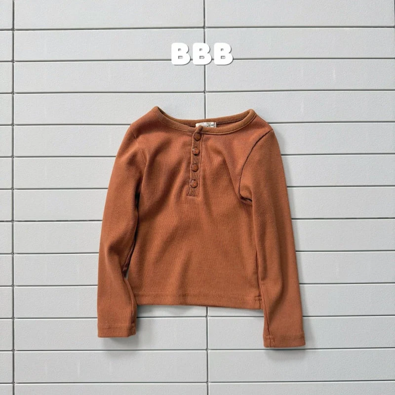 Bella Bambina - Korean Children Fashion - #kidsshorts - Button Basic Tee - 4