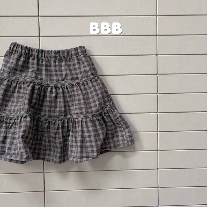 Bella Bambina - Korean Children Fashion - #kidsstore - Check Skirt - 6