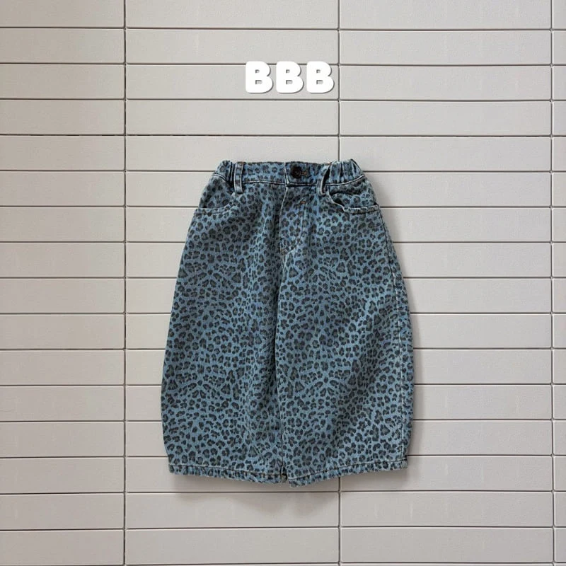 Bella Bambina - Korean Children Fashion - #kidsstore - Leopard Denim Pants - 3