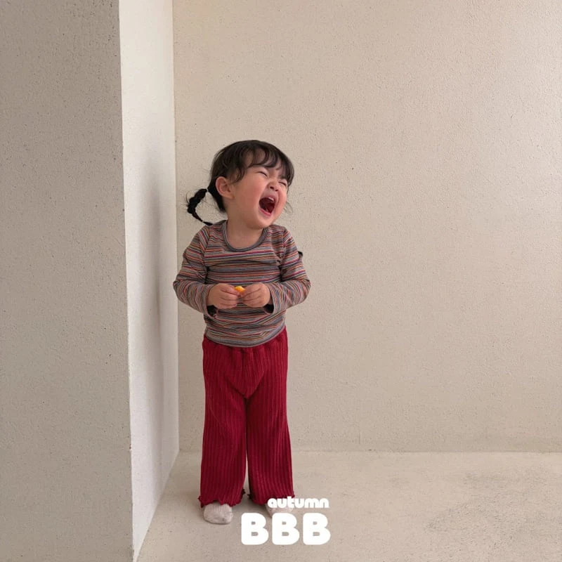 Bella Bambina - Korean Children Fashion - #kidzfashiontrend - Rainbow Basic Tee - 12