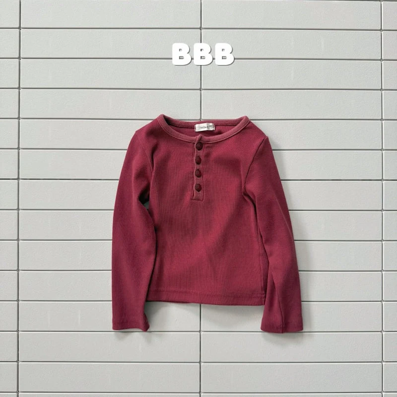 Bella Bambina - Korean Children Fashion - #kidzfashiontrend - Button Basic Tee - 5