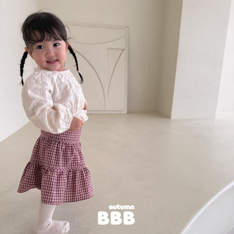 Bella Bambina - Korean Children Fashion - #kidzfashiontrend - Check Skirt - 7
