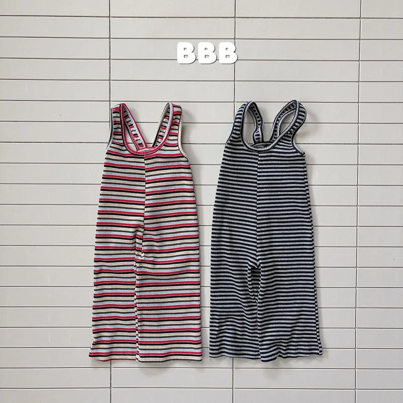 Bella Bambina - Korean Children Fashion - #kidzfashiontrend - Stripe Overalls