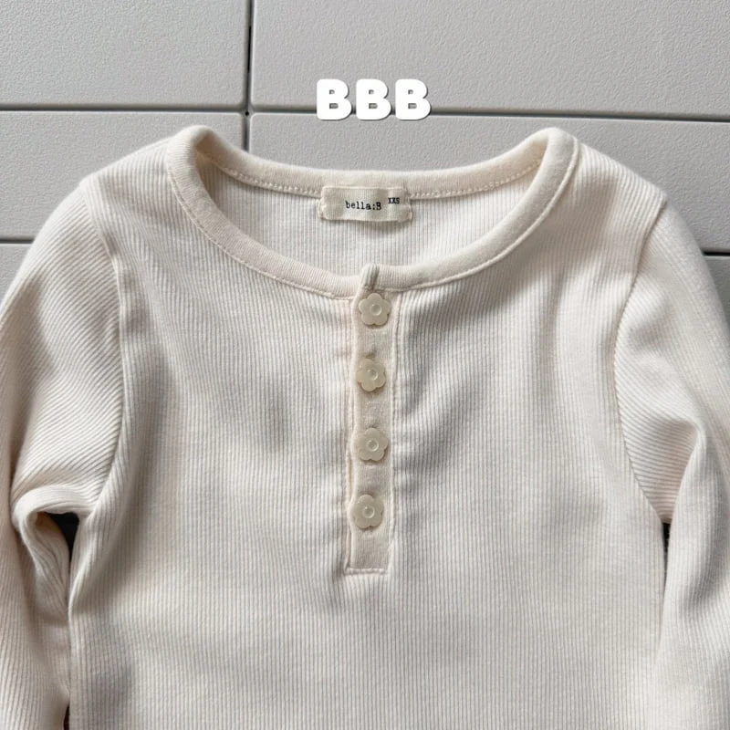 Bella Bambina - Korean Children Fashion - #littlefashionista - Button Basic Tee - 7