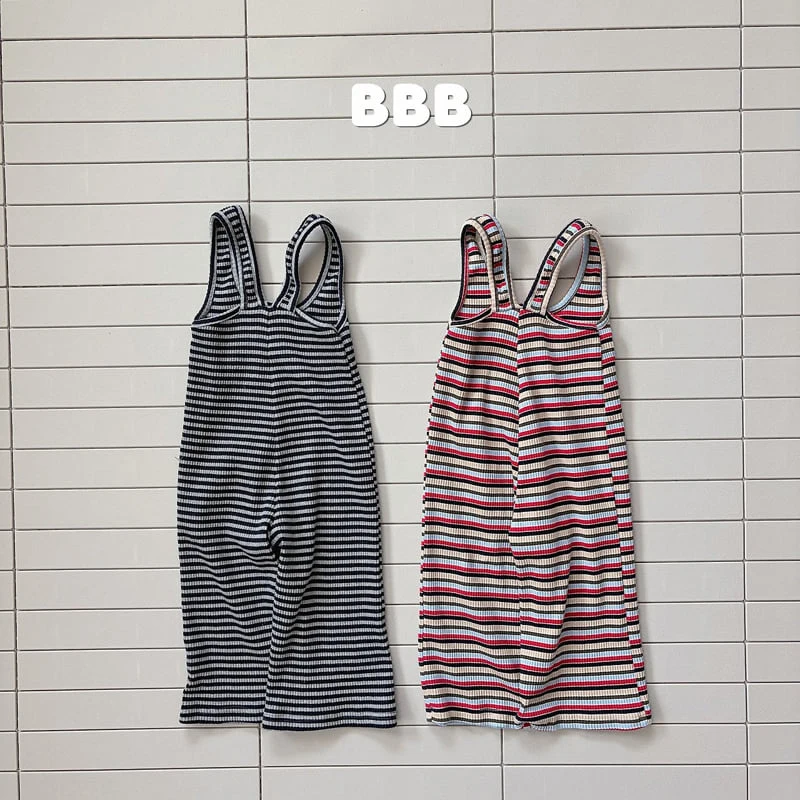 Bella Bambina - Korean Children Fashion - #littlefashionista - Stripe Overalls - 3