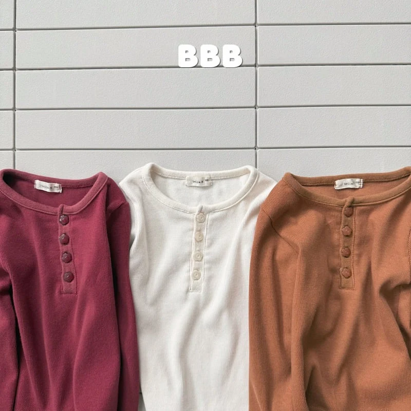Bella Bambina - Korean Children Fashion - #magicofchildhood - Button Basic Tee - 8