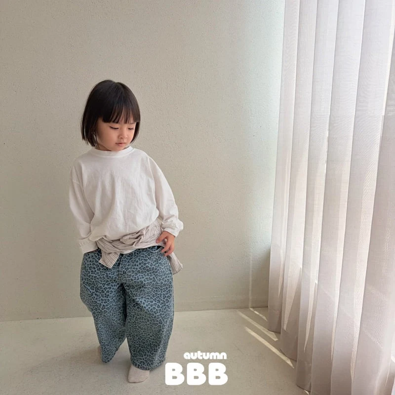 Bella Bambina - Korean Children Fashion - #magicofchildhood - Leopard Denim Pants - 7