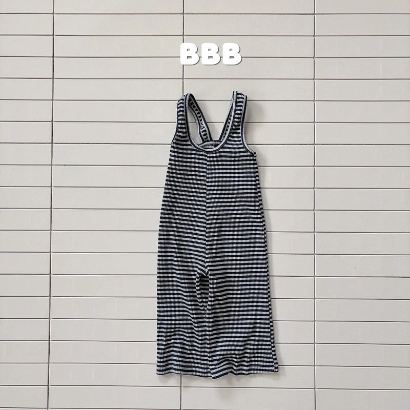 Bella Bambina - Korean Children Fashion - #littlefashionista - Stripe Overalls - 4