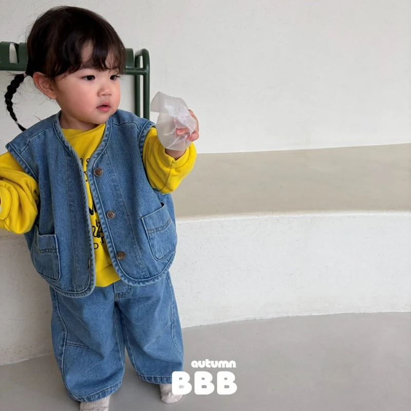 Bella Bambina - Korean Children Fashion - #minifashionista - Loose Denim Vest - 12