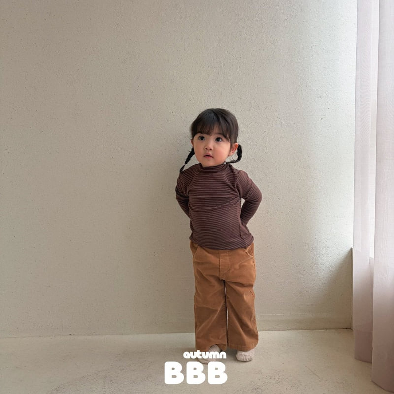 Bella Bambina - Korean Children Fashion - #minifashionista - Stripe Half Turtleneck Tee - 7