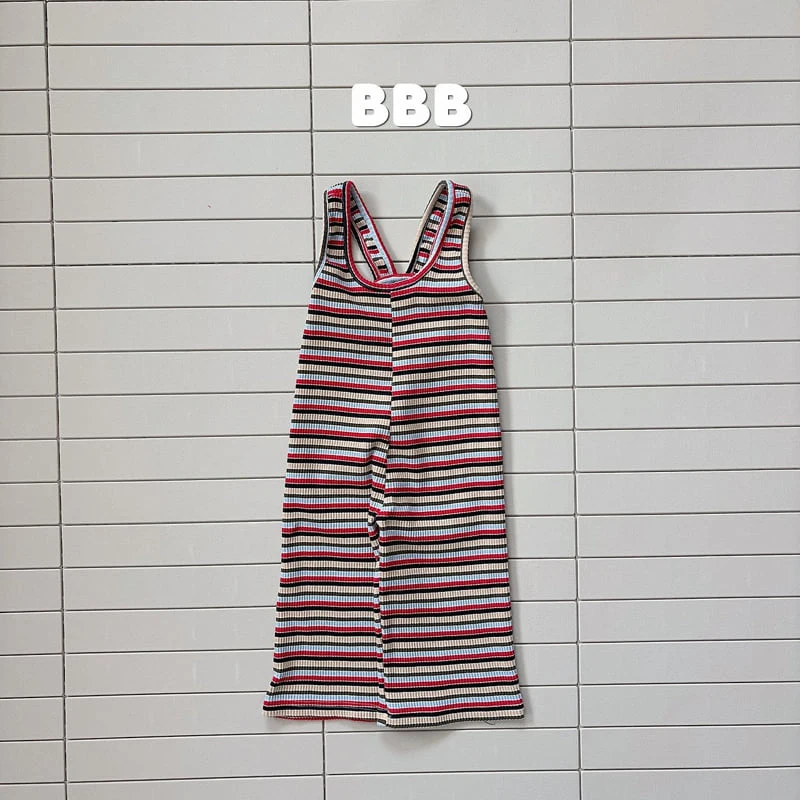 Bella Bambina - Korean Children Fashion - #minifashionista - Stripe Overalls - 5