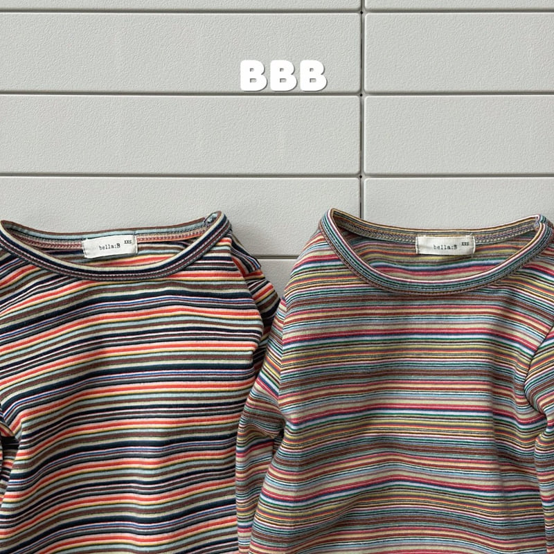 Bella Bambina - Korean Children Fashion - #prettylittlegirls - Rainbow Basic Tee - 3