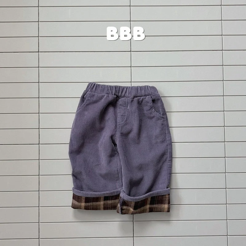 Bella Bambina - Korean Children Fashion - #stylishchildhood - Corduroy Roll-up Pants - 3