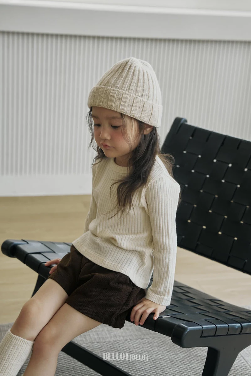 Bellot - Korean Children Fashion - #discoveringself - Wave Ribbed Tee - 9