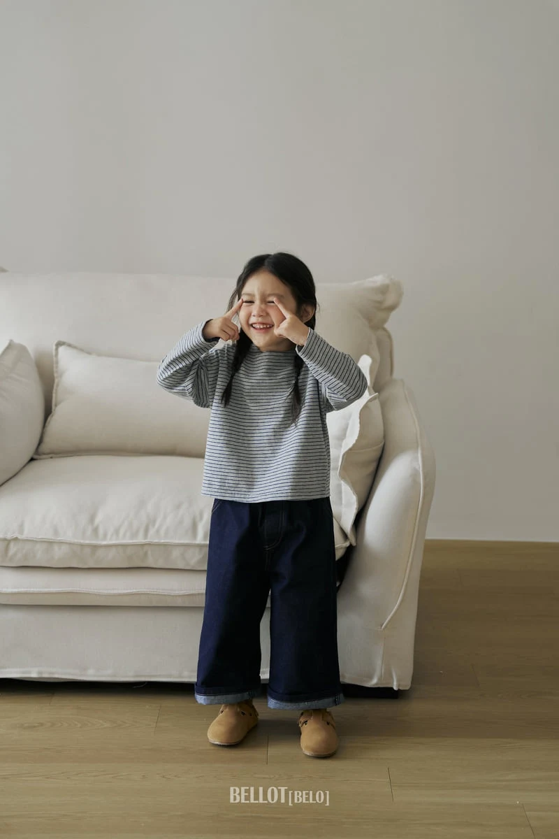 Bellot - Korean Children Fashion - #kidsshorts - Mare Stripe Tee - 12