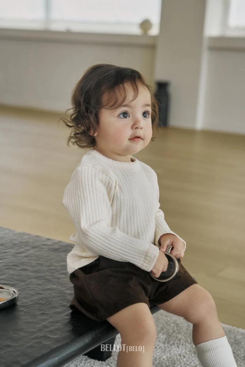 Bellot - Korean Children Fashion - #stylishchildhood - Wave Ribbed Tee - 5