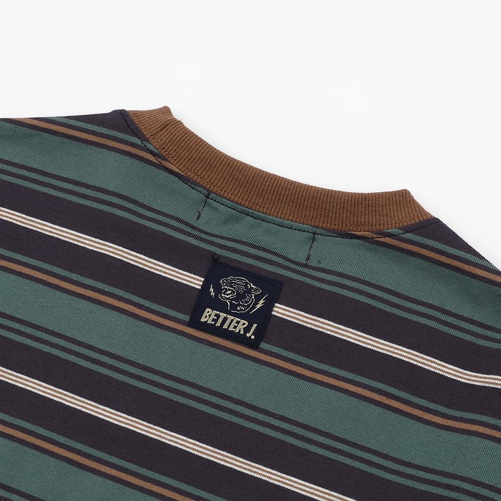 Better j - Korean Children Fashion - #kidsshorts - Avenue Stripe Tee - 9