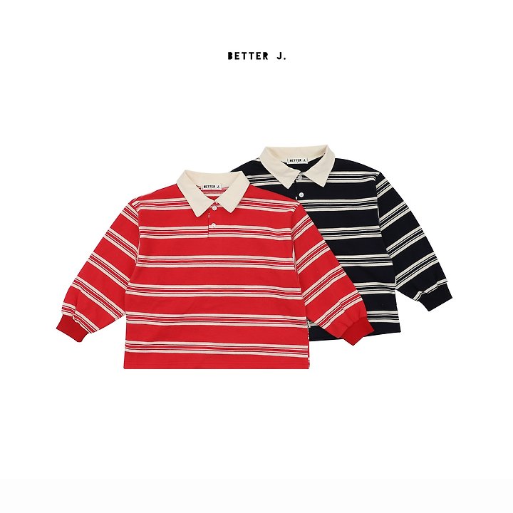 Better j - Korean Children Fashion - #littlefashionista - Campus Collar Tee