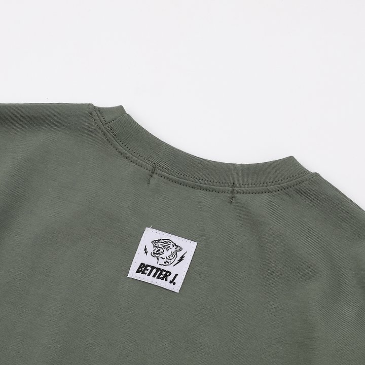 Better j - Korean Children Fashion - #minifashionista - Lettered Blend Tee - 10