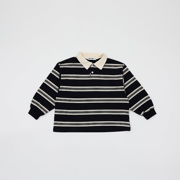 Better j - Korean Children Fashion - #todddlerfashion - Campus Collar Tee - 5