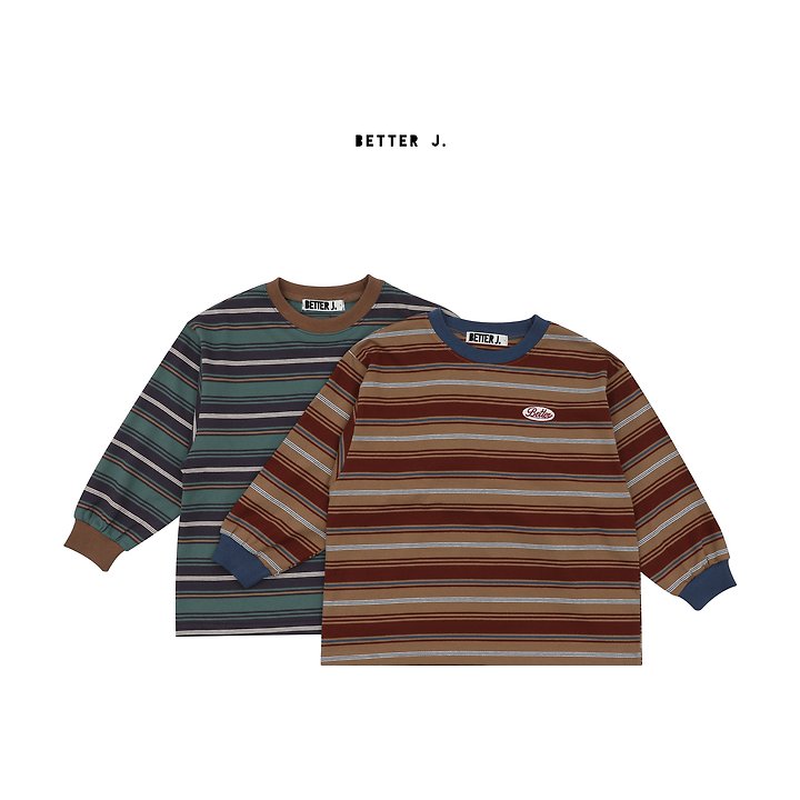 Better j - Korean Children Fashion - #todddlerfashion - Avenue Stripe Tee