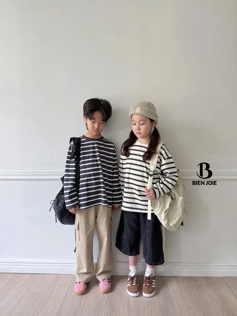 Bien Joie - Korean Children Fashion - #Kfashion4kids - Benjamin Stripe Tee - 6