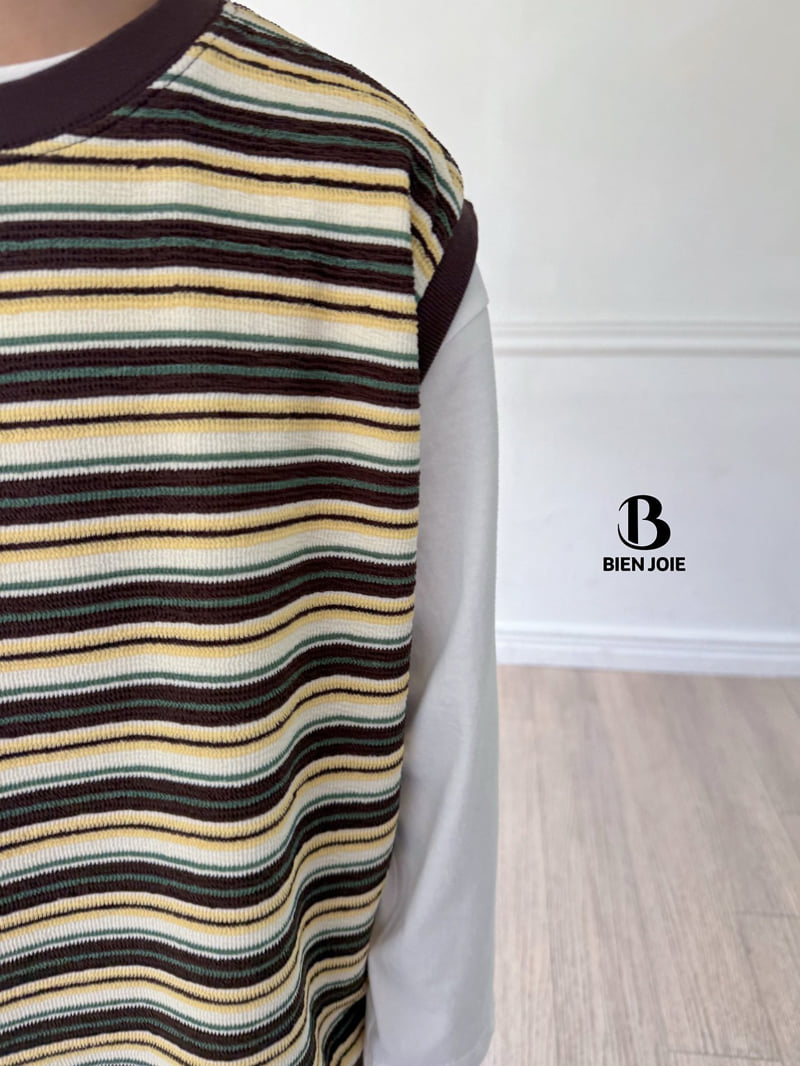 Bien Joie - Korean Children Fashion - #Kfashion4kids - K Stripe Vest - 12