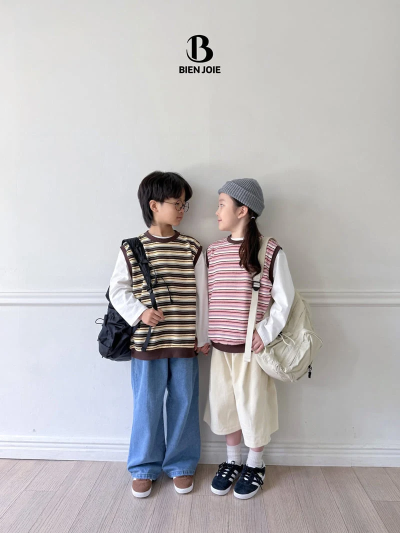 Bien Joie - Korean Children Fashion - #childrensboutique - K Stripe Vest - 5