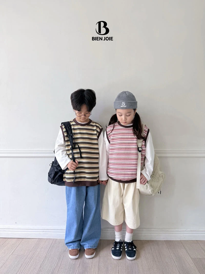 Bien Joie - Korean Children Fashion - #designkidswear - K Stripe Vest - 6