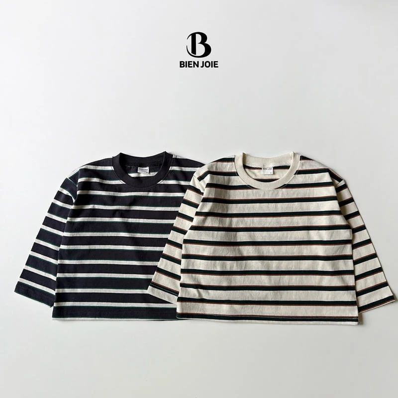 Bien Joie - Korean Children Fashion - #discoveringself - Benjamin Stripe Tee