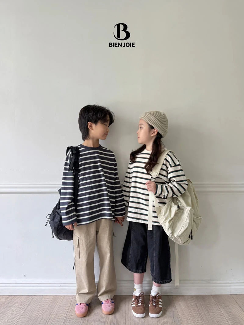 Bien Joie - Korean Children Fashion - #fashionkids - Benjamin Stripe Tee - 2