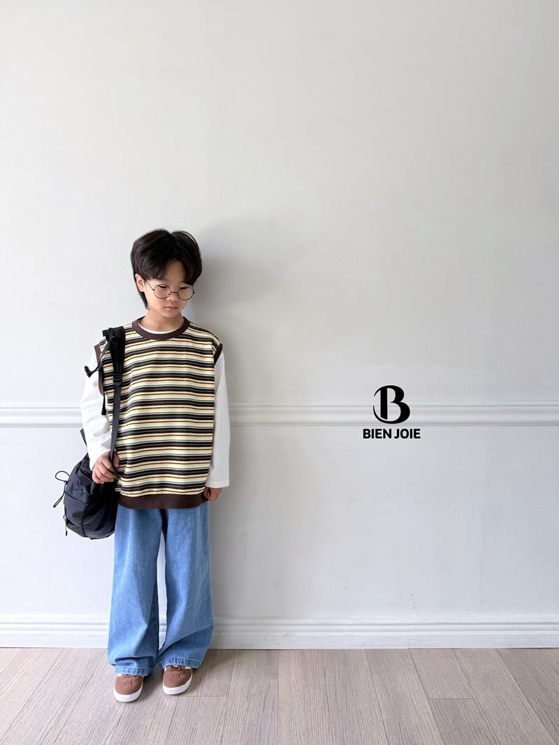 Bien Joie - Korean Children Fashion - #fashionkids - K Stripe Vest - 8