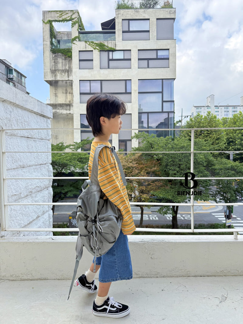 Bien Joie - Korean Children Fashion - #kidsshorts - Ryan Stripe Tee - 9