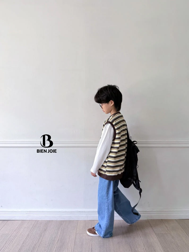 Bien Joie - Korean Children Fashion - #kidsshorts - K Stripe Vest - 9