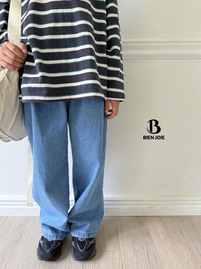 Bien Joie - Korean Children Fashion - #kidsshorts - Mao Denim Pants - 8