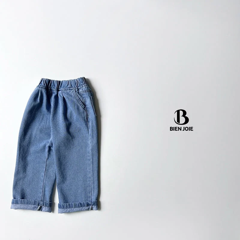 Bien Joie - Korean Children Fashion - #littlefashionista - Mao Denim Pants - 12