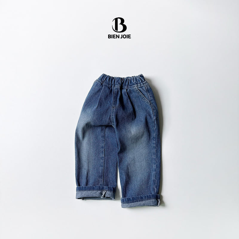 Bien Joie - Korean Children Fashion - #magicofchildhood - Logan Corduroy Denim Pants - 2