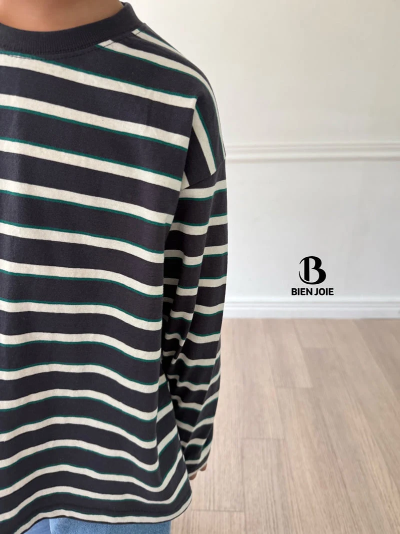Bien Joie - Korean Children Fashion - #magicofchildhood - Benjamin Stripe Tee - 8