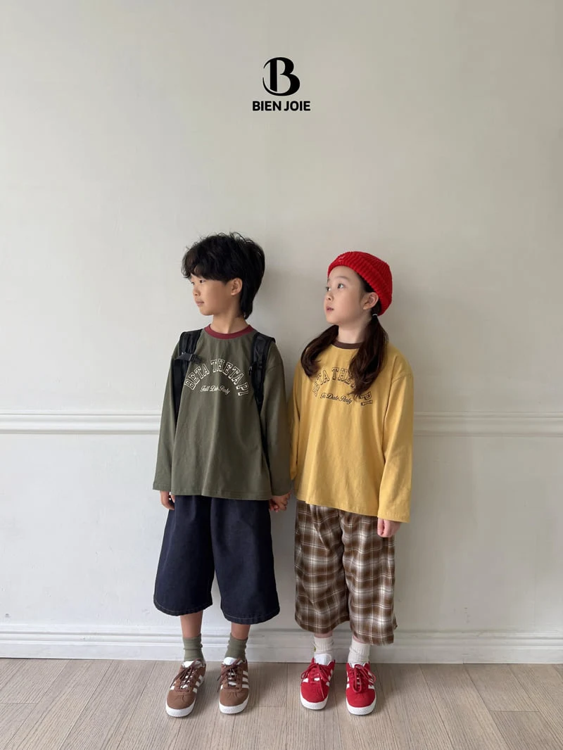 Bien Joie - Korean Children Fashion - #stylishchildhood - Normal Midi Denim Pants - 2