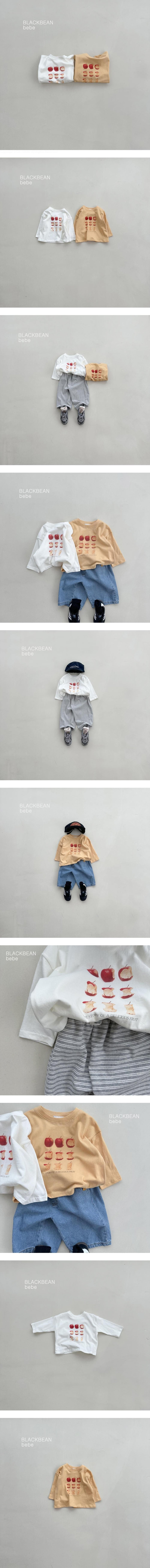 Black Bean - Korean Baby Fashion - #babyboutique - Apple Bebe Tee