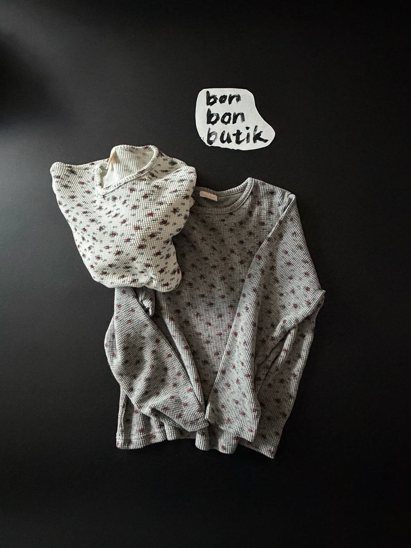 Bon Bon Butik - Korean Children Fashion - #childofig - Waffle Flower Tee