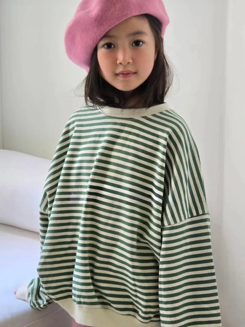 Bon Bon Butik - Korean Children Fashion - #childofig - Stripe Sweatshirts - 4