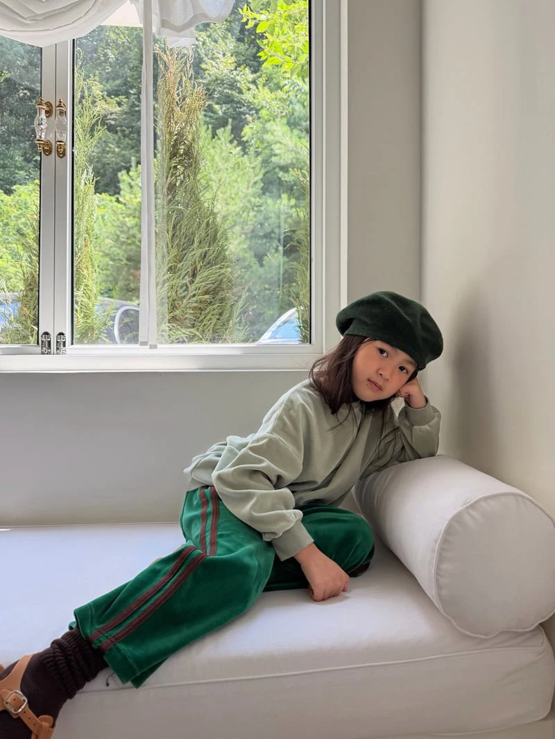 Bon Bon Butik - Korean Children Fashion - #designkidswear - Veloure Line Pants - 2