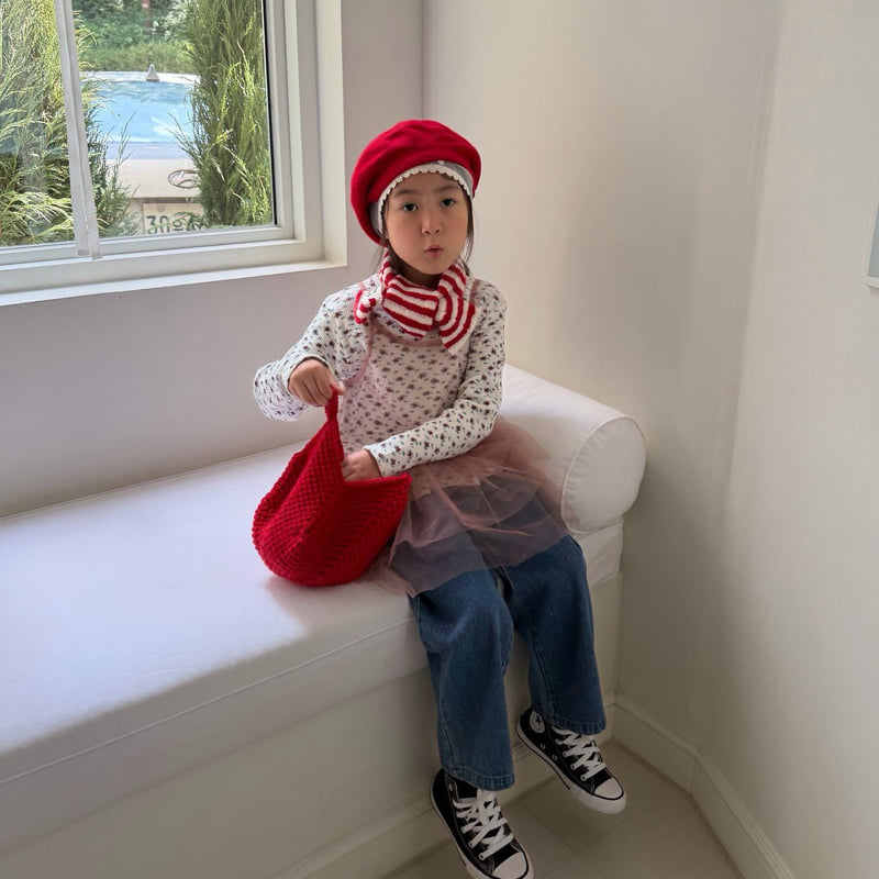 Bon Bon Butik - Korean Children Fashion - #fashionkids - Waffle Flower Tee - 5