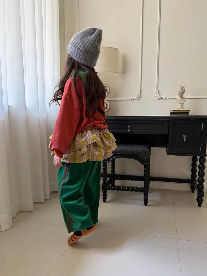 Bon Bon Butik - Korean Children Fashion - #discoveringself - Veloure Line Pants - 4