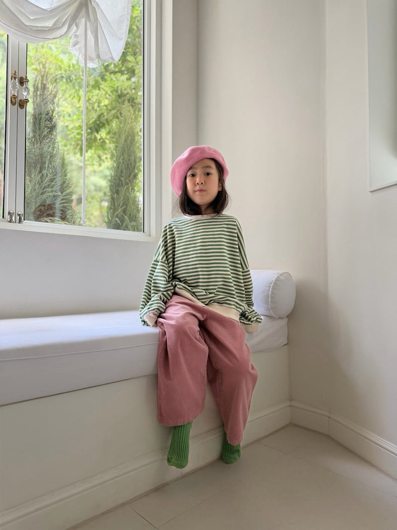 Bon Bon Butik - Korean Children Fashion - #kidsshorts - Stripe Sweatshirts - 8